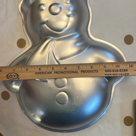 1989 Wilton Christmas Snowman Cake Mold - Picture 10 of 11